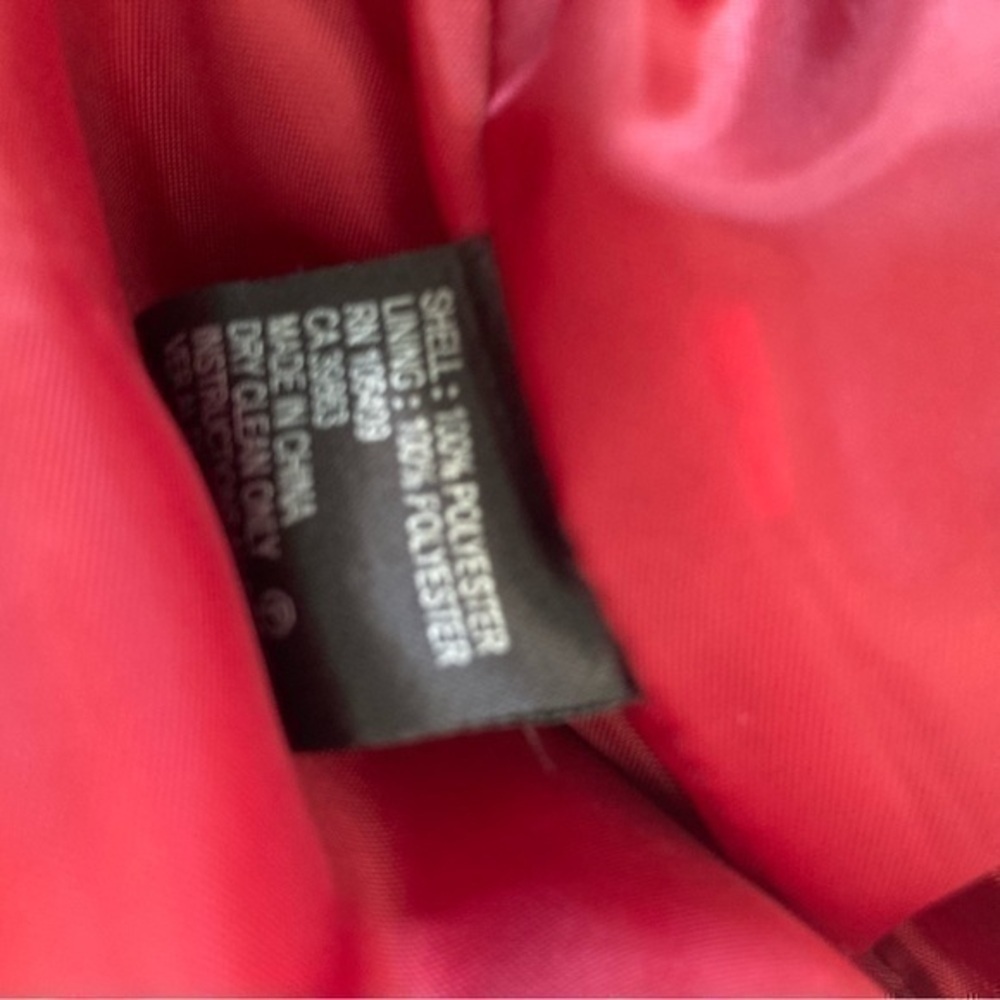 💋Tahari red suit career blazer jacket 🧥10 worn 2x - Picture 7 of 7
